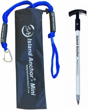 Island Anchor - Mini - 3/4" x 18" Shallow Water anchor Pole - Spike Beach Anchor, Sand Anchor, Shallow Water Anchor for Small Boat, PWC, Jet Ski, and Kayak