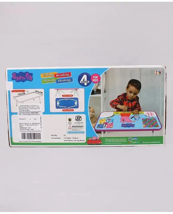 Itoys Ludo Game Table with Dice | Study table | Laptop Table | Assorted | Multicolor