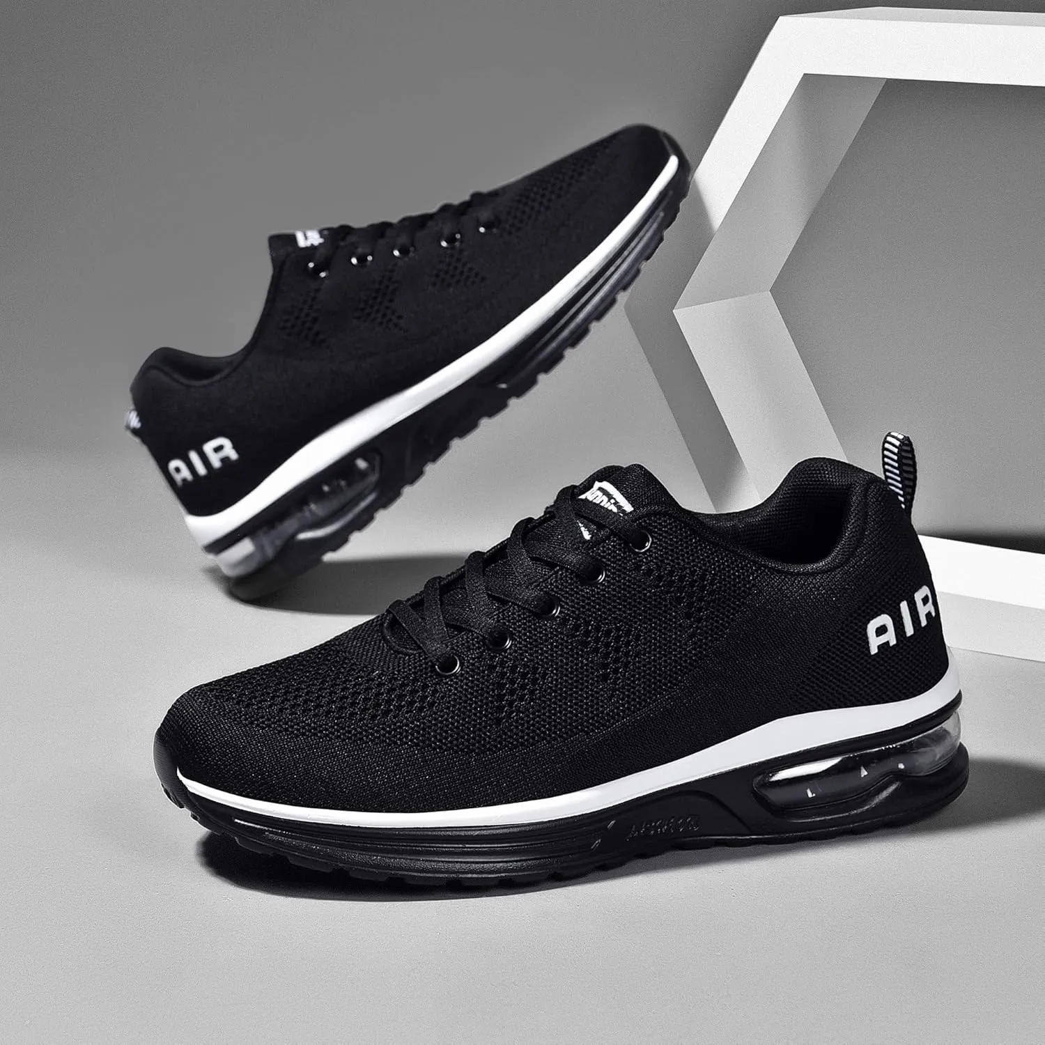 JARLIF Men's Lightweight Athletic Running Shoes Breathable Sport Fitness Gym Jogging Sneakers (Size 6.5-12.5)