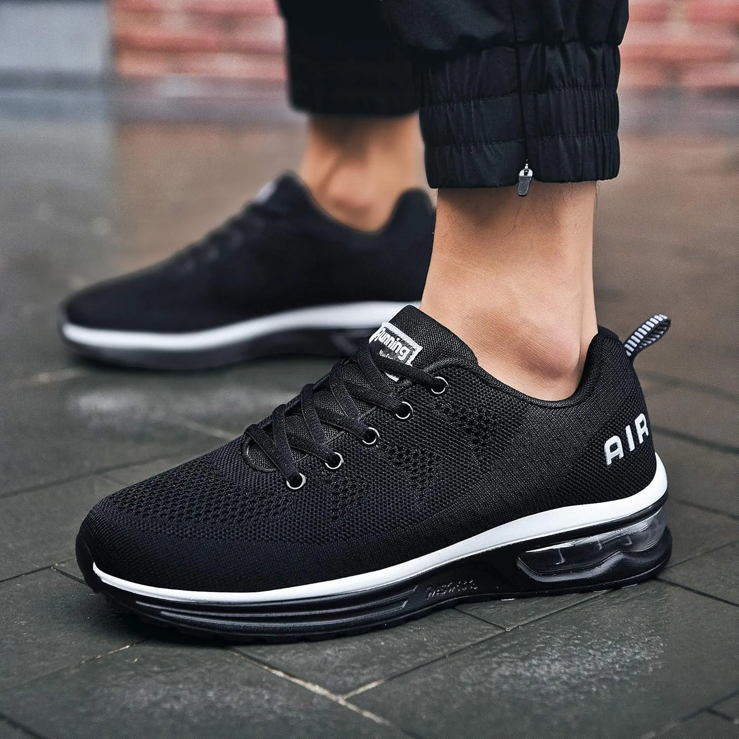 JARLIF Men's Lightweight Athletic Running Shoes Breathable Sport Fitness Gym Jogging Sneakers (Size 6.5-12.5)