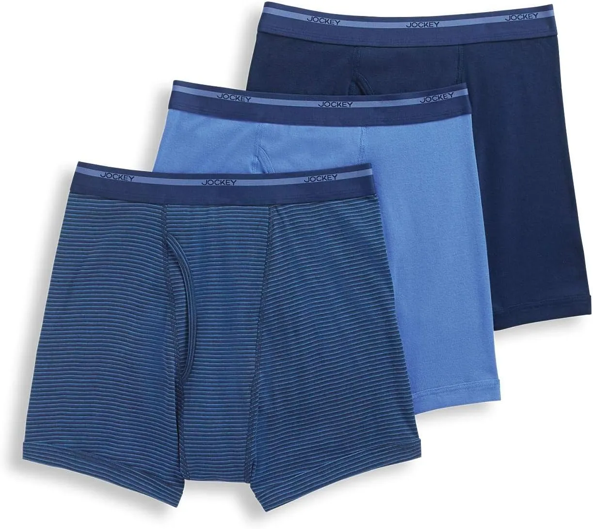 Jockey Men's Underwear Lightweight Classic 5" Boxer Brief - 3 Pack