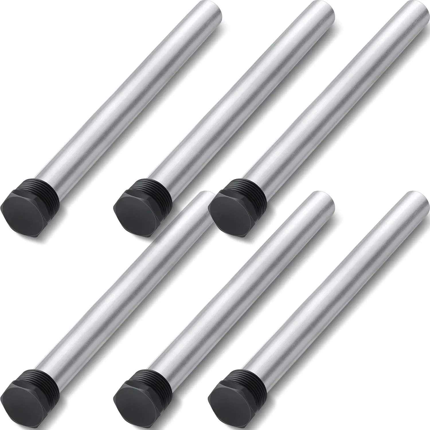 Kanayu 6 Pcs Rv Water Heater Anode Rod Magnesium Anode Rod for Hot Water Heaters 3/4"NPT Threads 9.25 Length Replacement Mor Flo Suburban RV Water Heater Parts