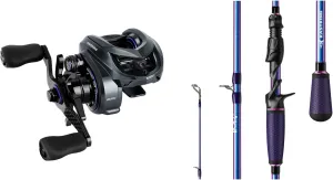 KastKing Mg12 Elite Baitcasting Fishing Reel, Only 4.8 oz, Magnesium Frame, Right Handed, KastKing Royale Legend Pro Technique Bass Fishing Rods, KastFlex IM7 Graphite Blanks