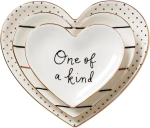 kate spade new york Charmed Life 3-Piece Catch All, 3 Count, White