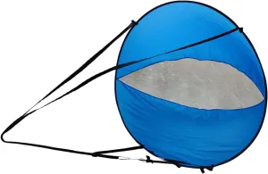 Kayak Wind Sail Portable Wind Paddle Instant Popup Board Sail Kayak Accessories with Clear Window for Canoes Tandems Expedition Boats