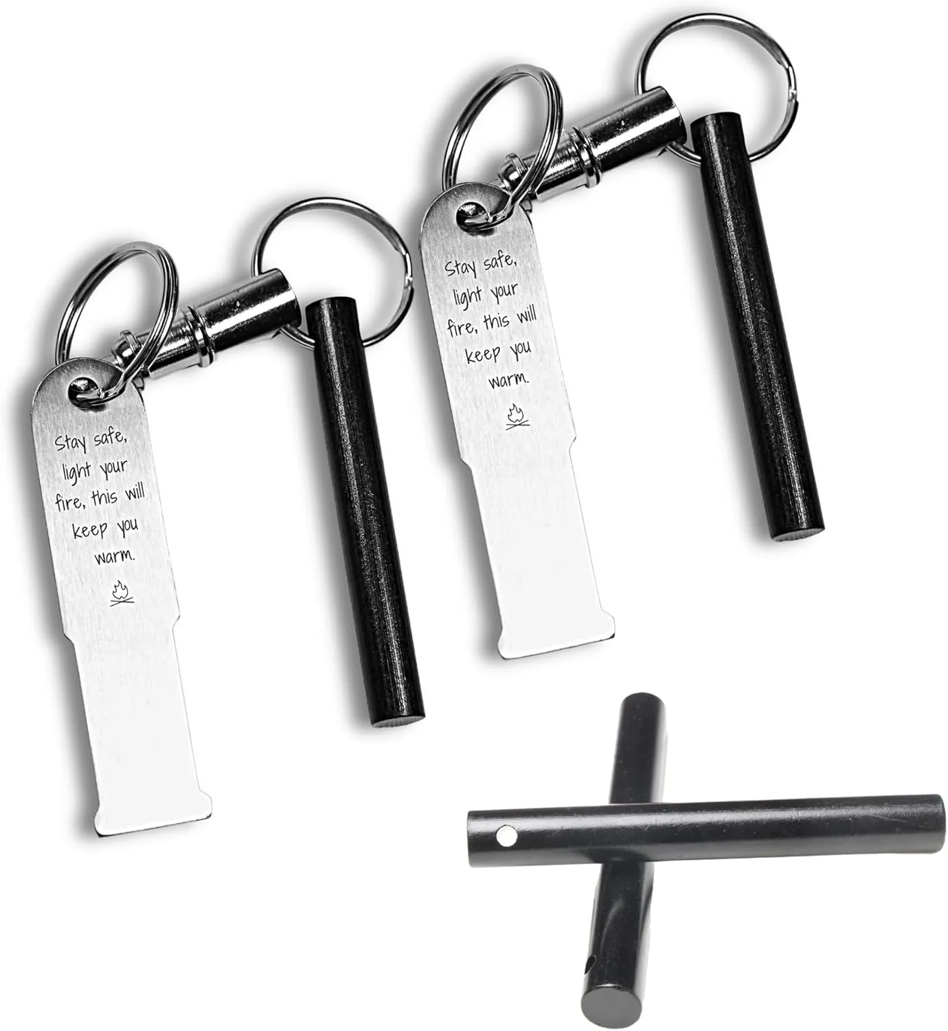 KF525A   Heavy-Duty 1/2" x 4" Drilled Ferro Rods