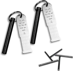 KF525B   3/8" x 4" Drilled Ferro Rods