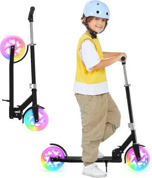 Kick Scooter for Ages 8-12,Kid, Teens. Max Load 165 LBS. Foldable, Lightweight, with Light Wheels, Teen and Adults, 3 Adjustable Levels.