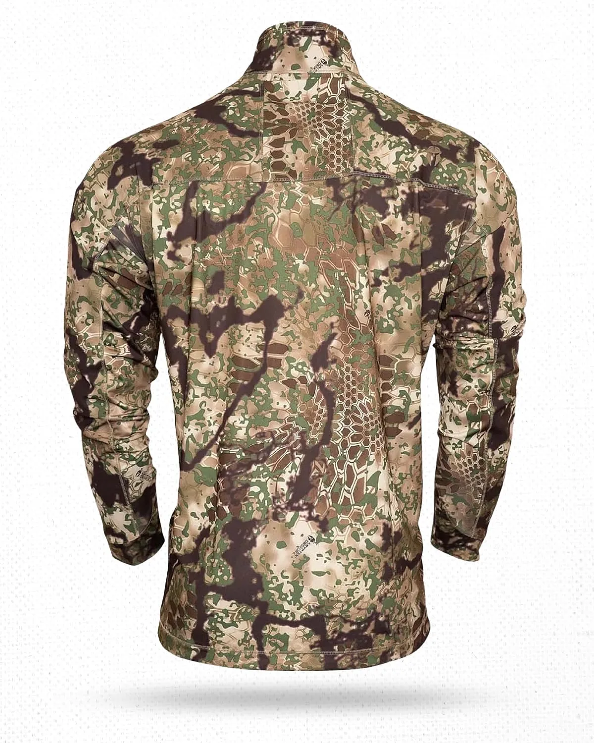 Kryptek Men's Valhalla 2 Long Sleeve Half Zip, Lightweight Camo Hunting Shirt