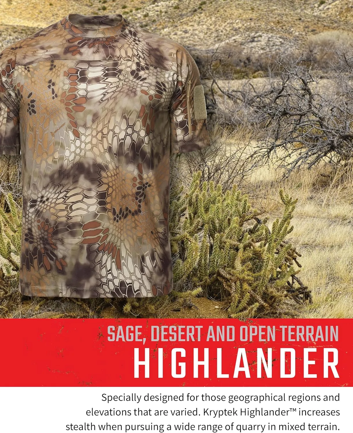 Kryptek Men’s Valhalla 2 Short Sleeve, Lightweight Camo Hunting Shirt