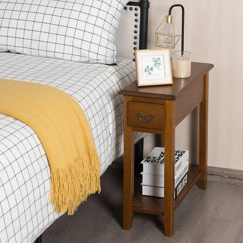 Lewallen Tall End Table with Storage