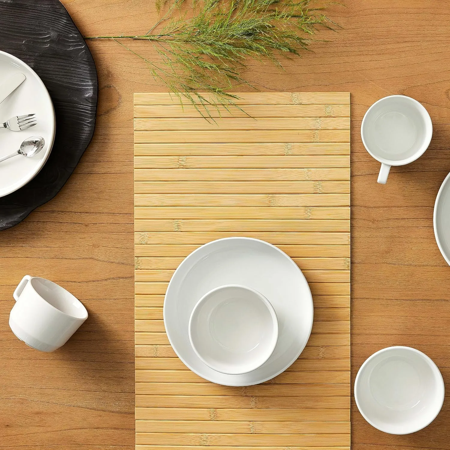 Libbey Austin 10 inch Porcelain Coupe Dinner Plate, Dinnerware, Set of 4, White