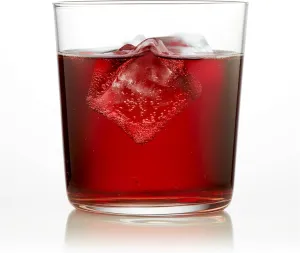 Libbey Café Rocks Glasses Set, Sleek Glassware Drinking Glasses Set of 8, Versatile, Dishwasher Safe Glasses for Casual Gatherings, Dinner Parties