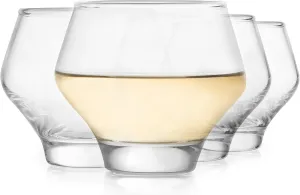 Libbey Mezcal All Purpose Spirits Glasses Set of 4, Stemless Stackable Cocktail Copitas 12.6 oz Inspired by Natural Jicara, Ideal for All Occasions