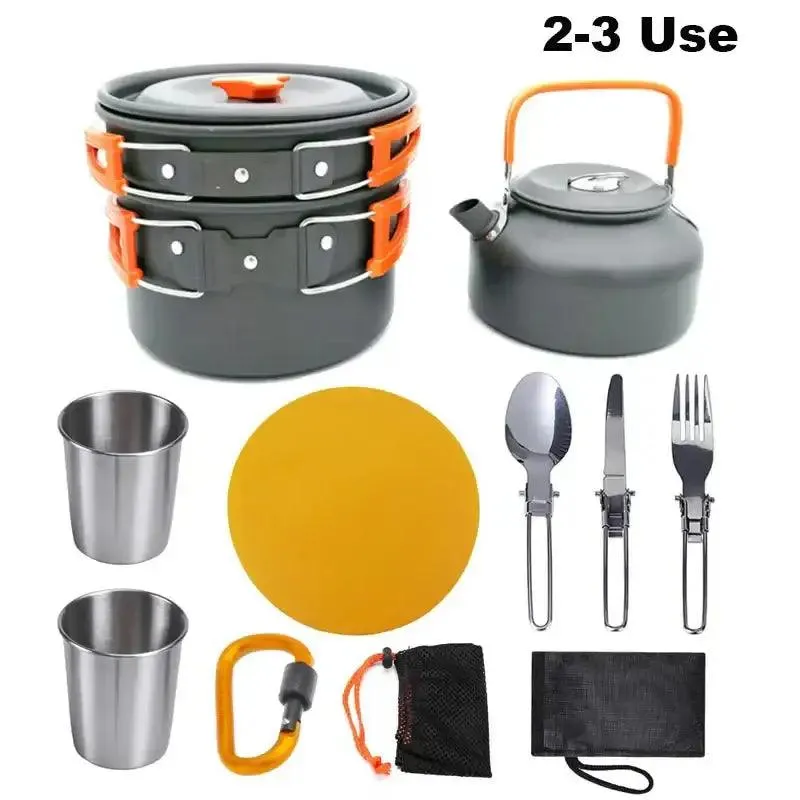 Lightweight Aluminum Camping Cooking Set