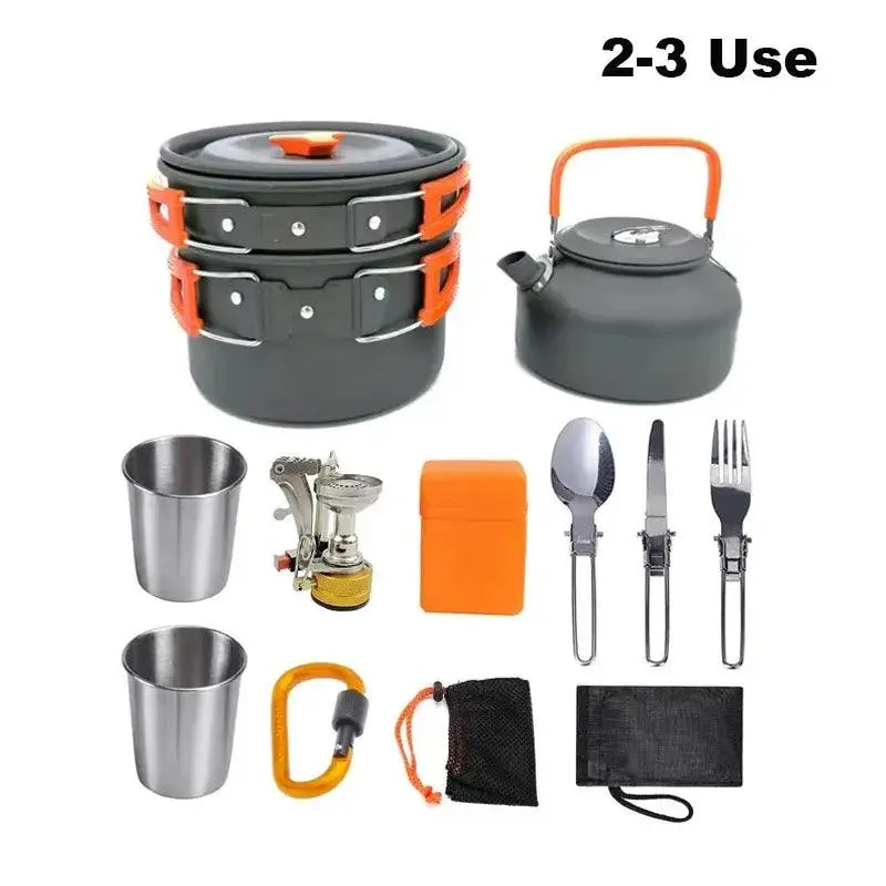 Lightweight Aluminum Camping Cooking Set