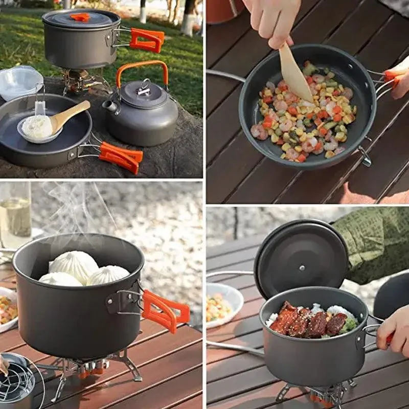 Lightweight Aluminum Camping Cooking Set