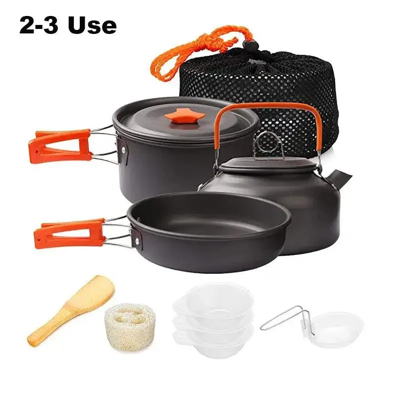 Lightweight Aluminum Camping Cooking Set