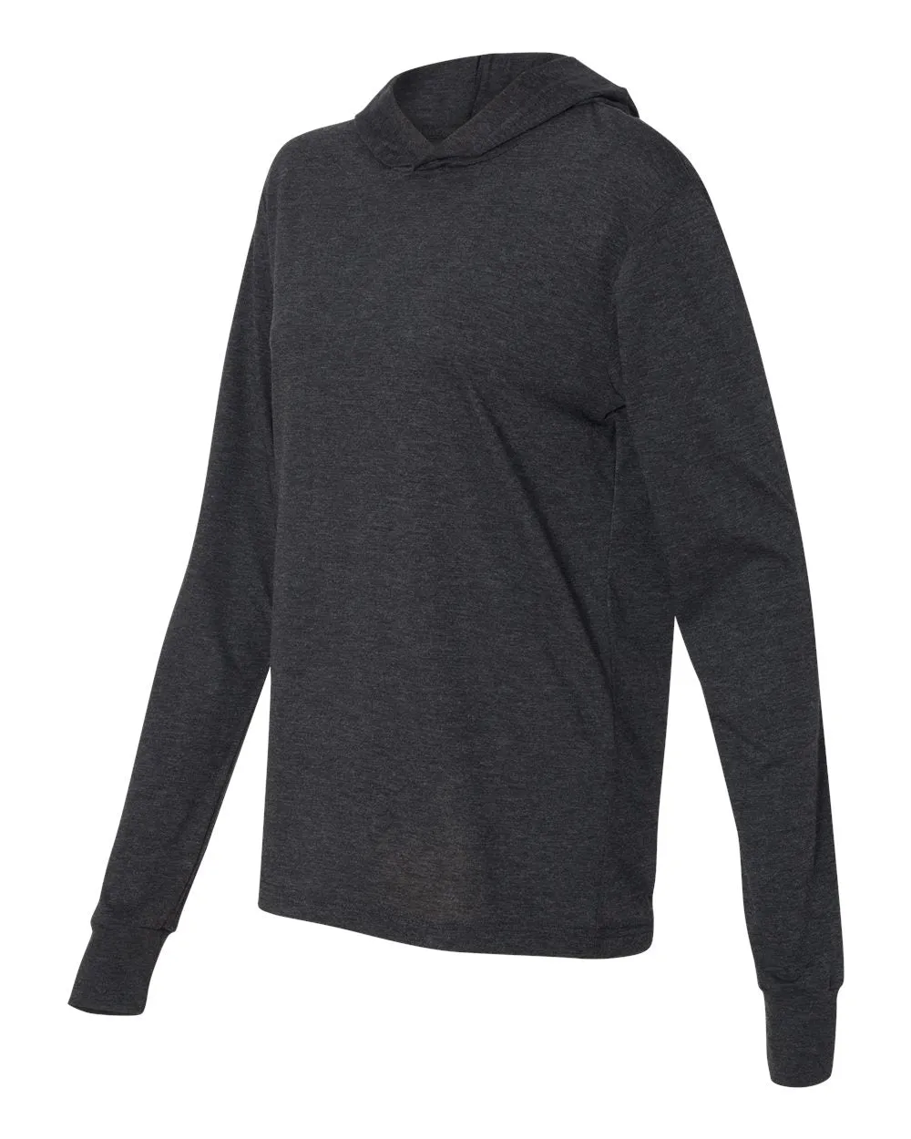 LIGHTWEIGHT BELLA   CANVAS - Jersey Hooded Long Sleeve Tee - 3512