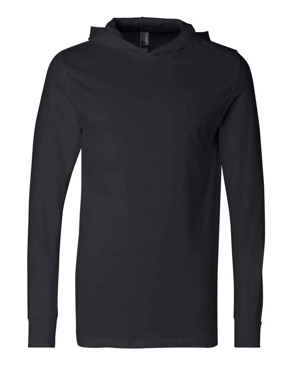 LIGHTWEIGHT BELLA   CANVAS - Jersey Hooded Long Sleeve Tee - 3512