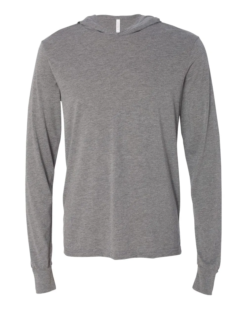 LIGHTWEIGHT BELLA   CANVAS - Jersey Hooded Long Sleeve Tee - 3512