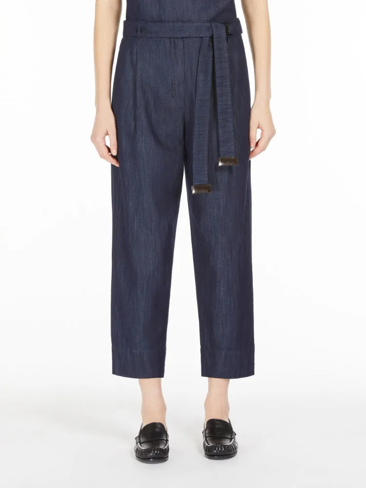 Lightweight denim trousers