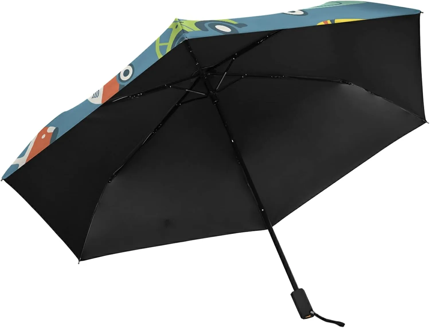 Lightweight Folding Umbrella, Portable Sun Travel Parasol, Compact Anti-UV Strong Rain Umbrella