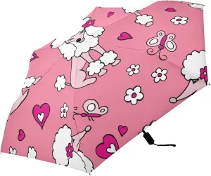 Lightweight Folding Umbrella, Portable Sun Travel Parasol, Compact Anti-UV Strong Rain Umbrella