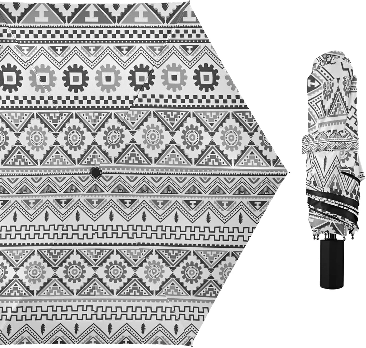 Lightweight Folding Umbrella, Portable Sun Travel Parasol, Compact Anti-UV Strong Rain Umbrella