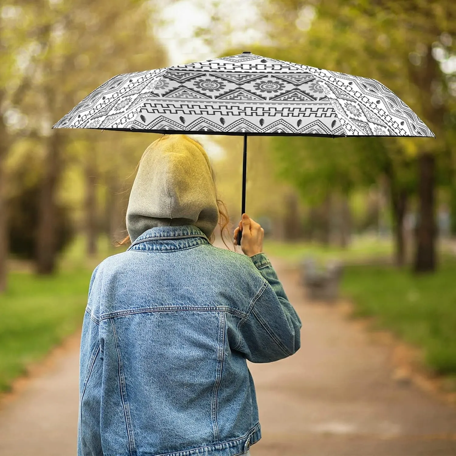 Lightweight Folding Umbrella, Portable Sun Travel Parasol, Compact Anti-UV Strong Rain Umbrella