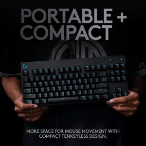 Logitech G PRO Mechanical Gaming Keyboard, Ultra Portable Tenkeyless Design, Detachable Micro USB Cable, 16.8 Million Color LIGHTSYNC RGB backlit keys (Renewed)