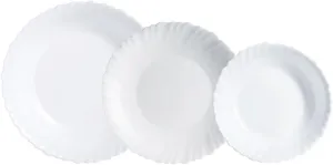 Luminarc Feston Opal 18 Piece Tableware Set for 6 People