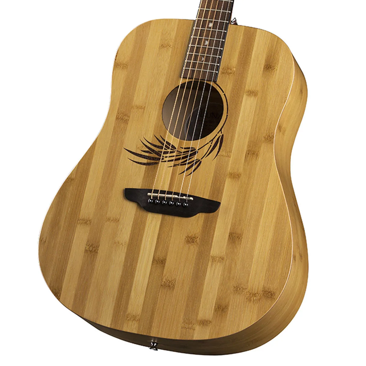 Luna Guitars WLBAMBOO All Bamboo Dreadnought Acoustic Guitar