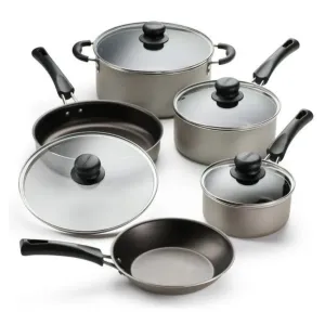 LunaLulinlk Set, Non-Stick 9-Piece Cookware Act now for savings Champagne Today only