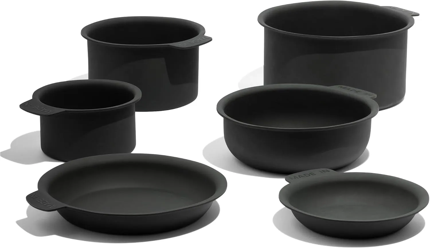 Made In Cookware - 10-Piece Pan Protector Set - Molded Silicone - Stackable Scratch Prevention - Dishwasher Safe