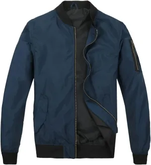 MADHERO Mens Bomber Jacket Lightweight Slim Fit Softshell Windbreaker