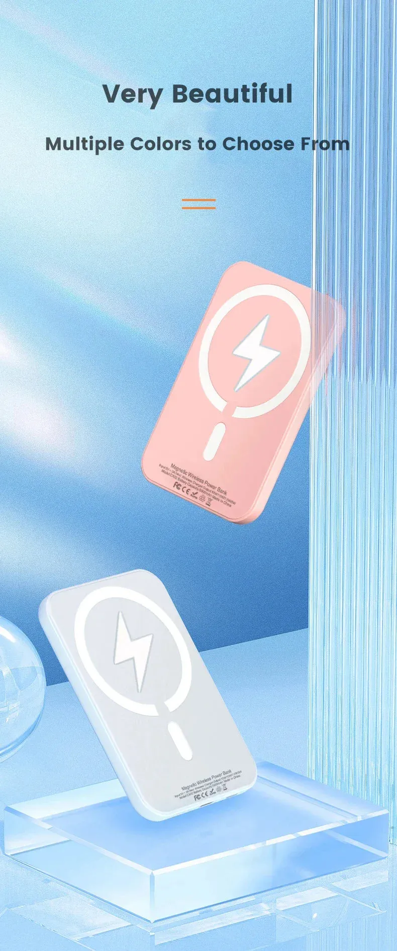 Magnetic Magsafe Power Bank Wireless Charger for iPhone Type-C Port