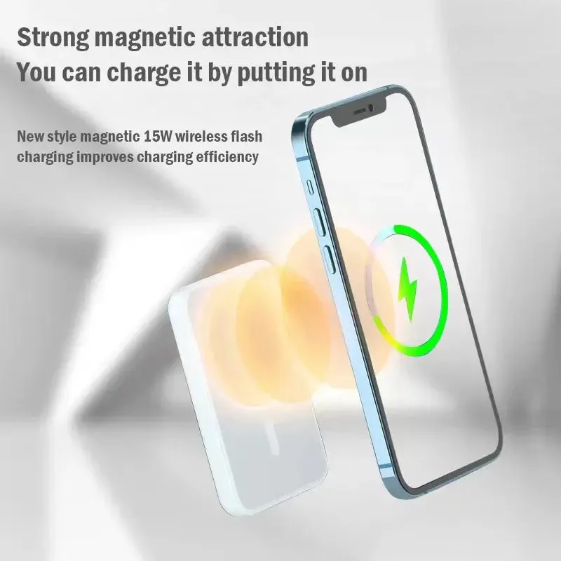 Magnetic Power in Your Hands – 50000mAh MagSafe Power Bank with Fast Wired &amp; Wireless Charging for iPhone