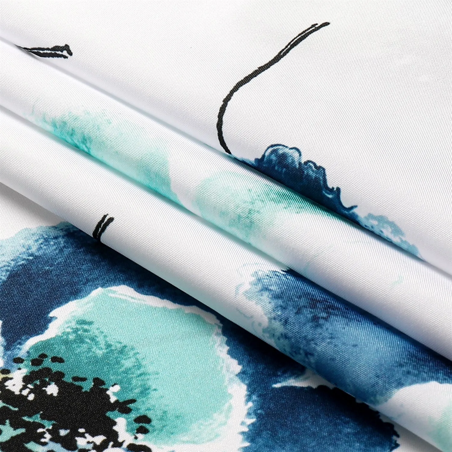 Majestic Blue Floral Tablecloth