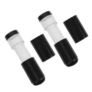 Makeup Brush Set 2pcs Foundation Blush Brush Compact Travel with Case Gentle Bristles