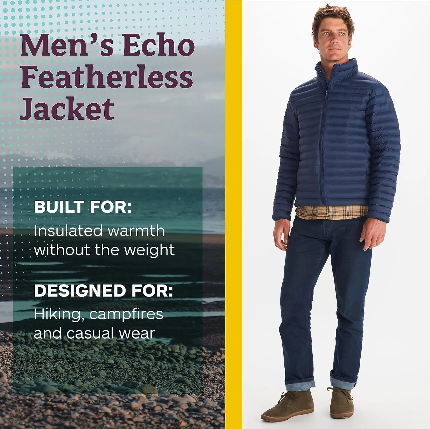 MARMOT Men's Echo Featherless Jacket - Lightweight Down-Alternative Puffer