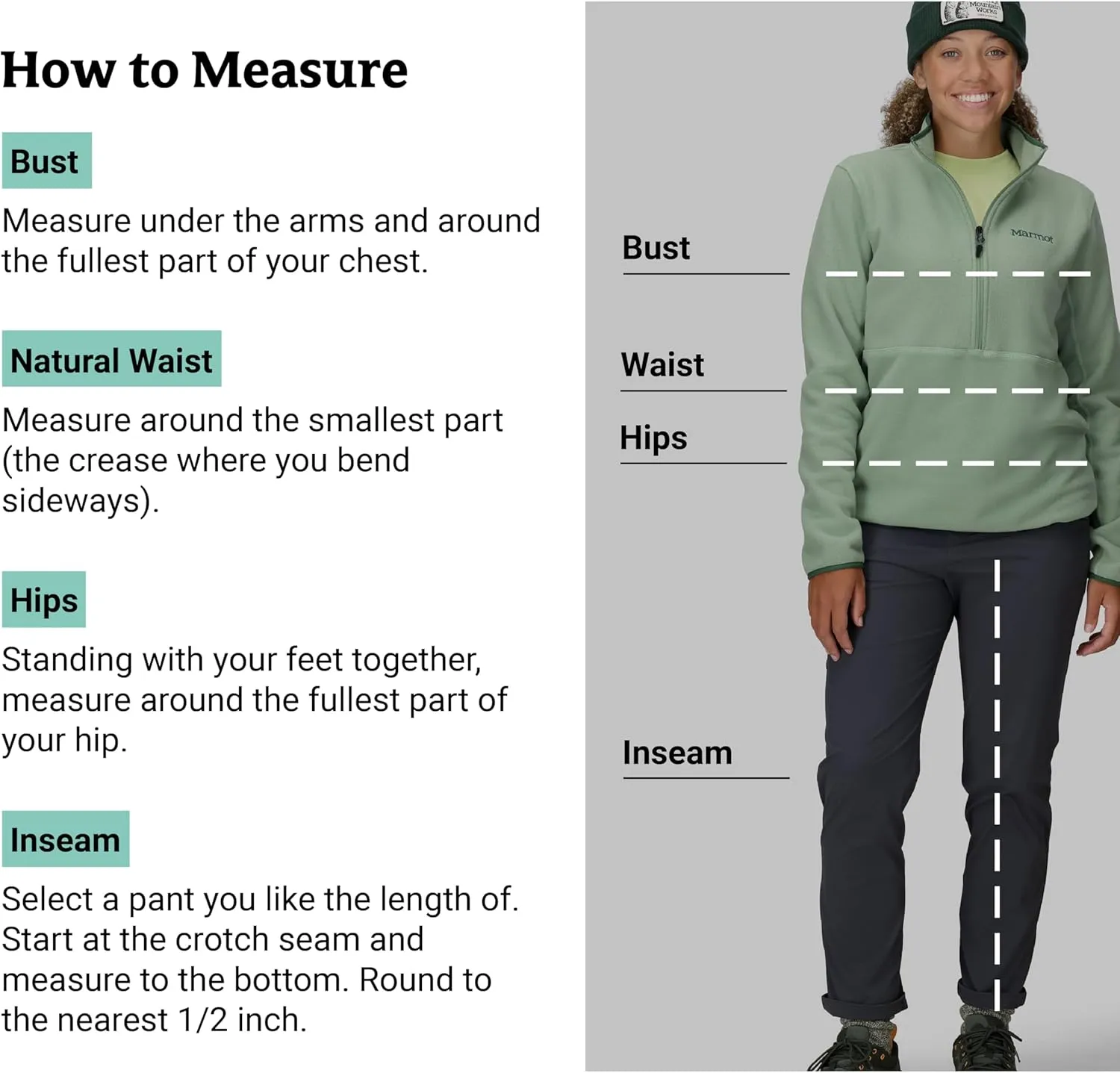 MARMOT Women's Rocklin 1/2 Zip Jacket - Classic, Warm, Lightweight 100-Weight Fleece Layer