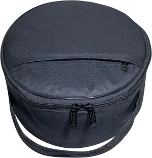 Masonic Fatigue Cap Case, Black Lightweight Soft Fabric Water Ressistance | Navy, Airforce, and Military Peak Hats Pouch Bag