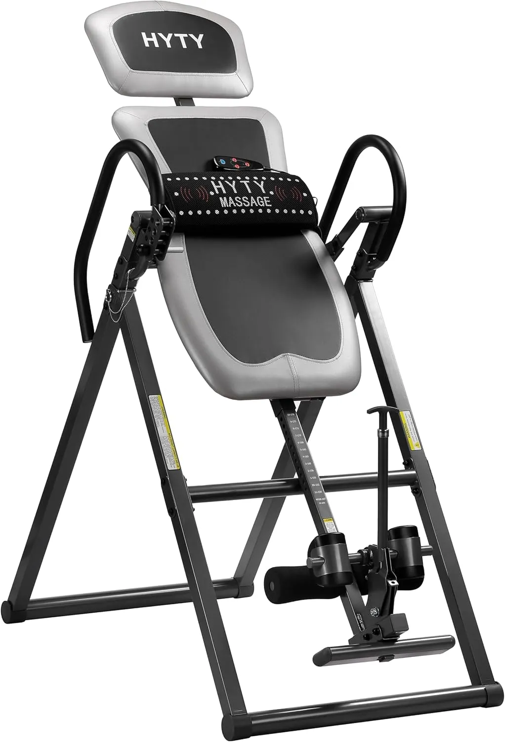 Massage Inversion Table for Back Pain Relief - Back Stretcher Machine with Adjustable Headrest, Foldable Design, Back Inverter/Strength Training, 300 Lbs Capacity