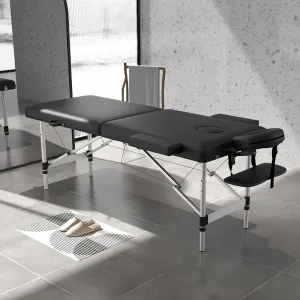 Massage Table - Portable Black Metal 24"