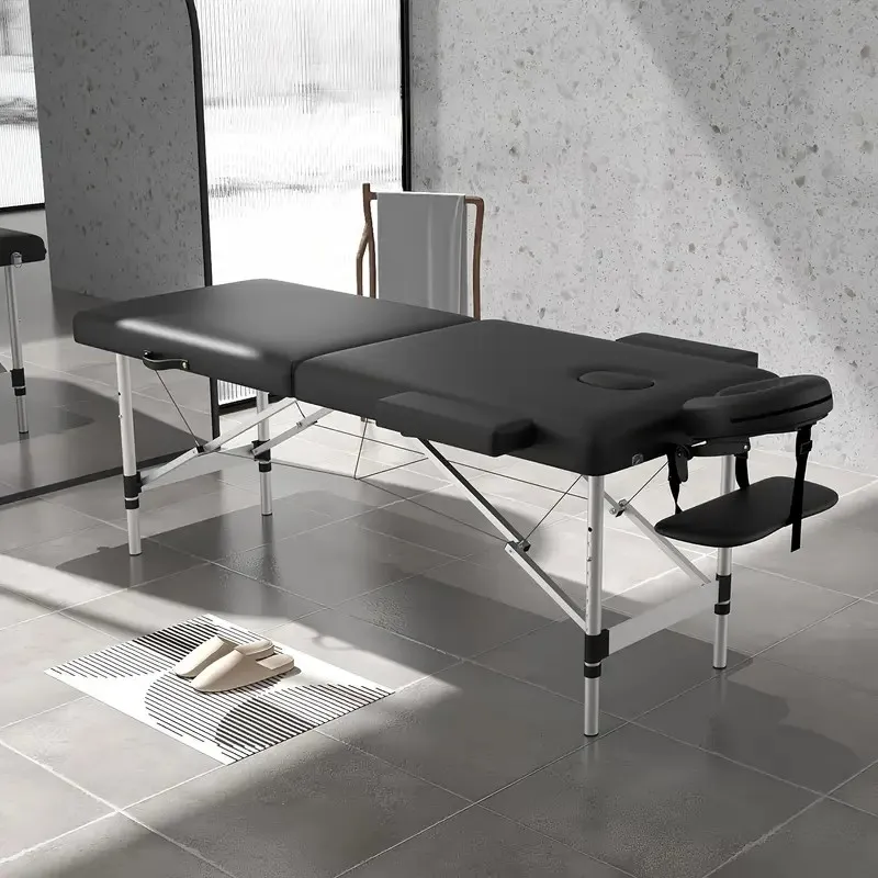 Massage Table - Portable Black Metal 24"
