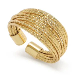 Meissa Gold Thumb Rings for Women Crossover Statement Ring Fashion Chunky Band Rings 925 Sterling Silver Stackable Gold Ring Set Wide Index Finger Ring Size Adjustable, Gold