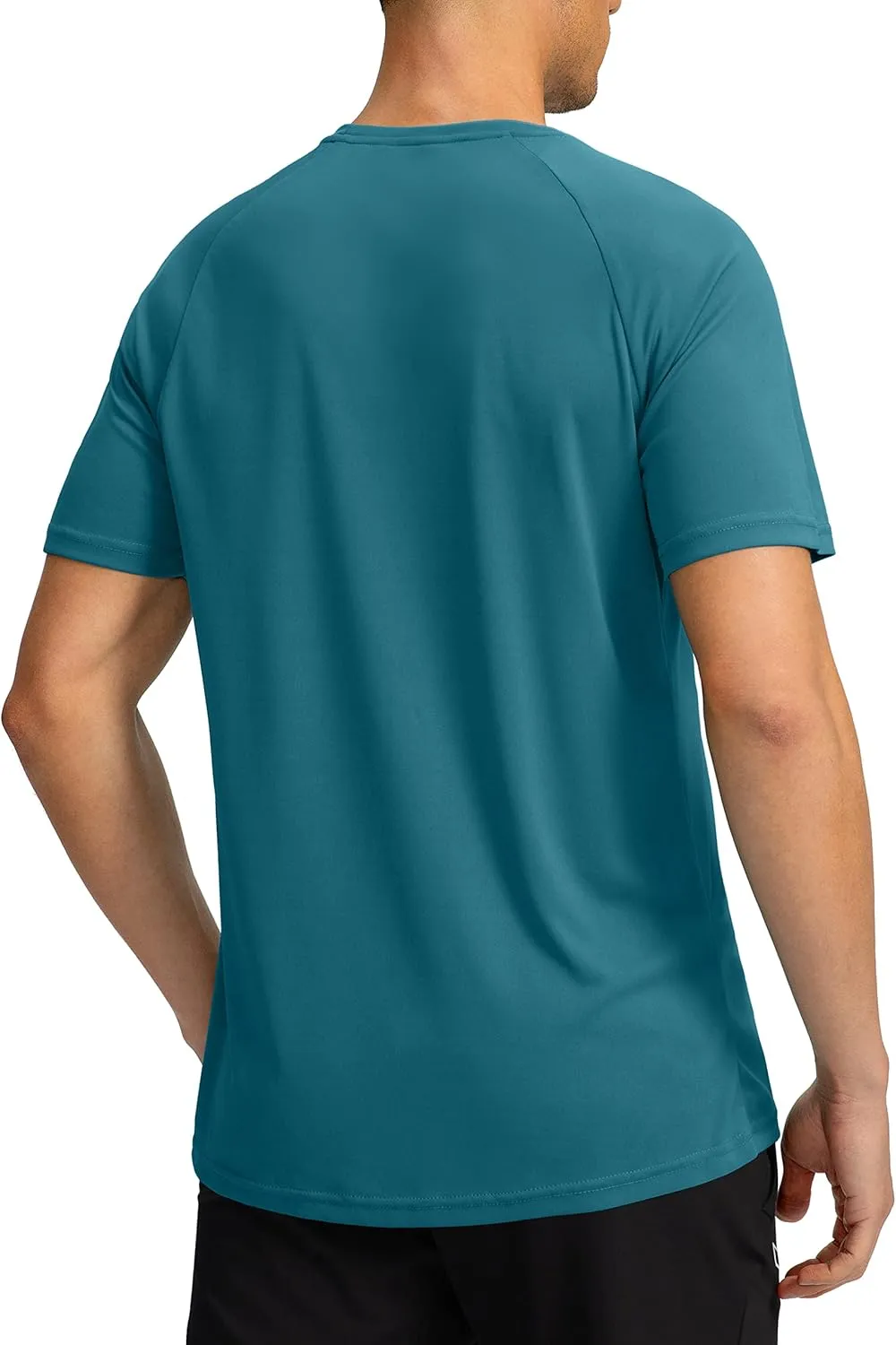 Men's Dry Fit Short Sleeve T-Shirt Crewneck Lightweight Tee Shirts for Men Workout Athletic Casual