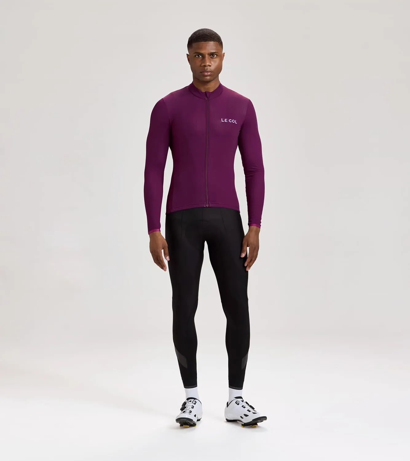 Men's Hors Categorie Jersey | Long Sleeve Bike Shirt | Thermal Fabric, Rear Pockets, Lightweight