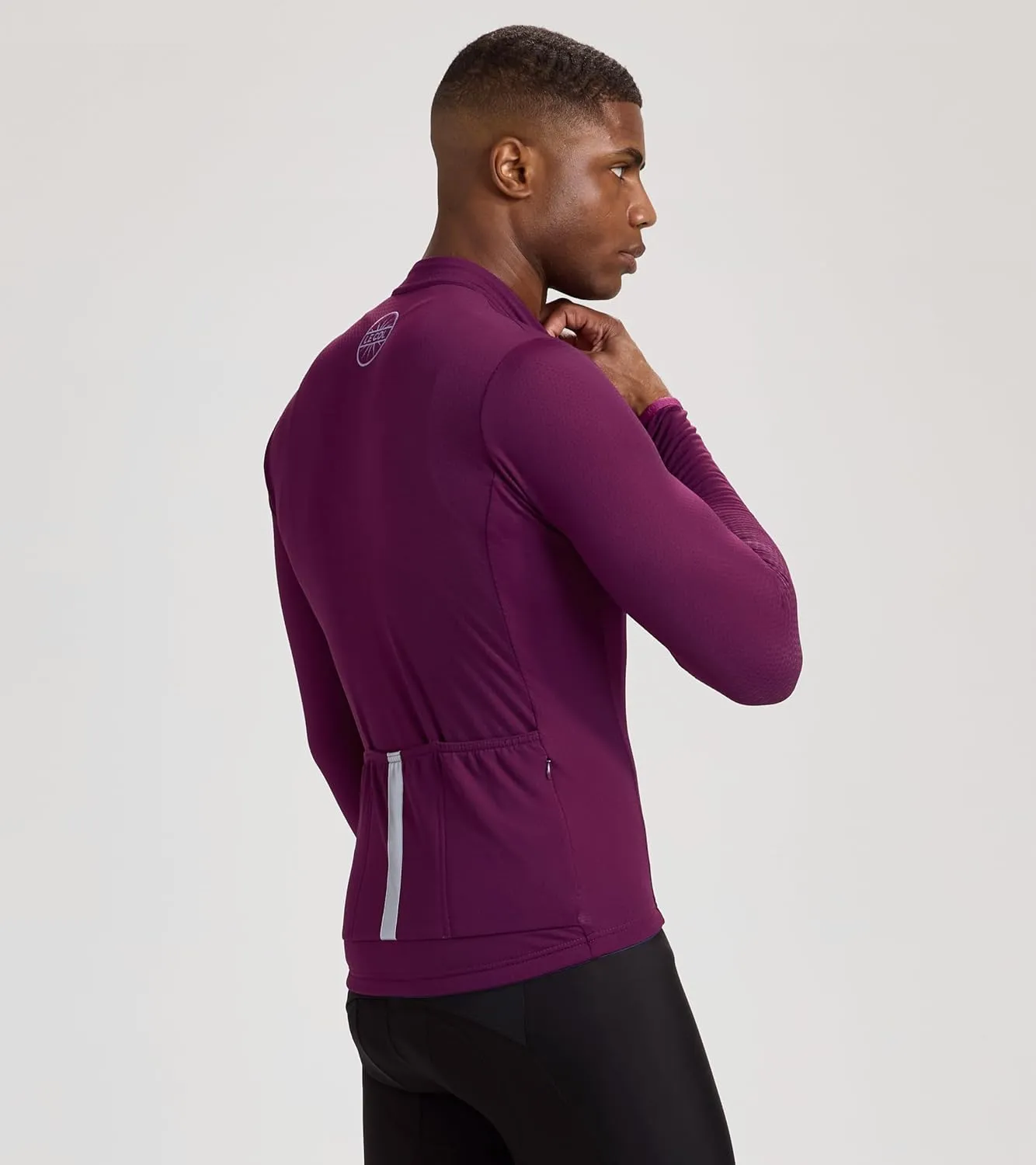 Men's Hors Categorie Jersey | Long Sleeve Bike Shirt | Thermal Fabric, Rear Pockets, Lightweight